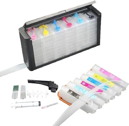 IC80 CISS مع شريحة إعادة الضبط التلقائي المتوافقة مع طابعة EP-977 EP-907 EP-807 EP-707 EP-777 in Kuwait