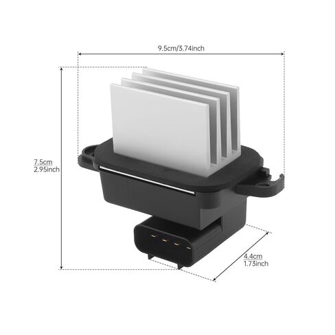 27151-ZT00A Blower Motor Resistor Compatible with Nissan Armada Frontier Pathfinder Titan Xterra Quest, Infiniti QX56 QX80, Suzuki Equator - HVAC Heater AC Fan Speed Control Replacement in Kuwait
