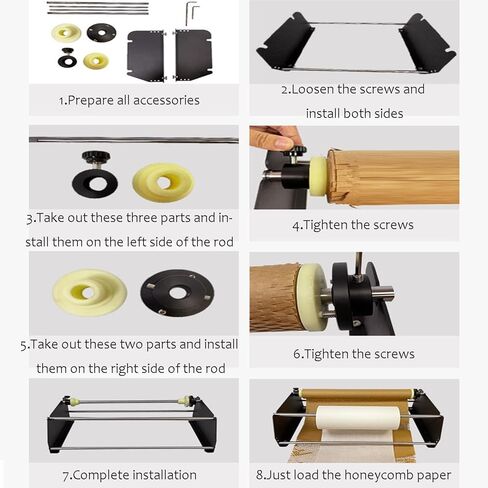 Packing Paper Dispenser, Heavy Duty Kraft Wrapping Paper Holder, Manual Bubble Paper Filling Machine,for Express Packaging in Kuwait