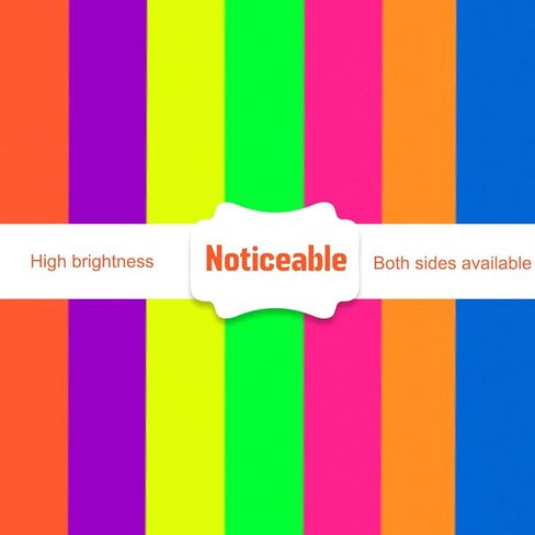 Colored Cardstock 8.5 in x 11 in,56 Sheet Fluorescent Neon Index Paper 250 GSM/90 LB HeavyWeight Card Stock Set of 7 Colors for Cutting DIY Art Craft in Kuwait