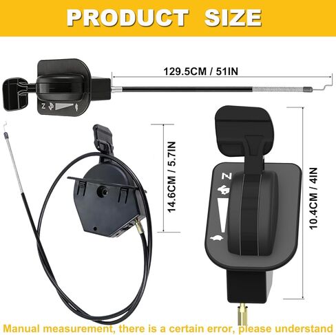 استبدال كابل خنق الخانق الجديد مقاس 51 بوصة لـ Cub Cadet ZT1-42 ZT1-46 ZT1-50 ZT1-54 ZT2-60 ZTS1-42 ZTS1-46 ZTS1-50 ZTS2-50 ZTS2-54 ZTS2-60 KH FAB جزازة العشب، 746-06891 746P06891 in Kuwait