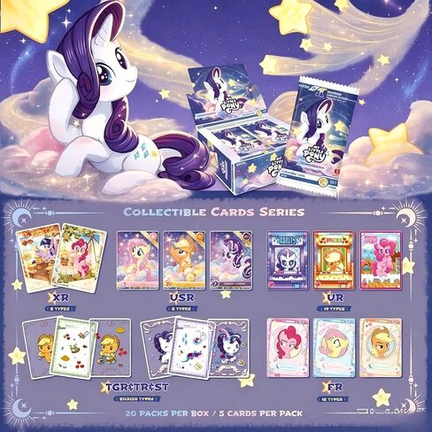 بطاقات KAYOU My Little Pony Friendship Eternal - إصدار Rainbow Edition English Series 2 الصندوق الأصلي 20 حزمة 100 قطعة [غير متوفر] in Kuwait