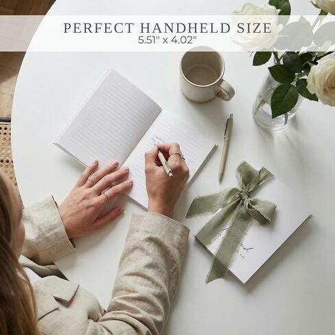Elegant Wedding Vow Books with 5 Ribbons - Perfectly Sized His and Hers Vow Book Set of 2 with Lined Pages to Write Whatever is on Your Heart - A Beautiful Personalized Addition For Your Wedding Day in Kuwait
