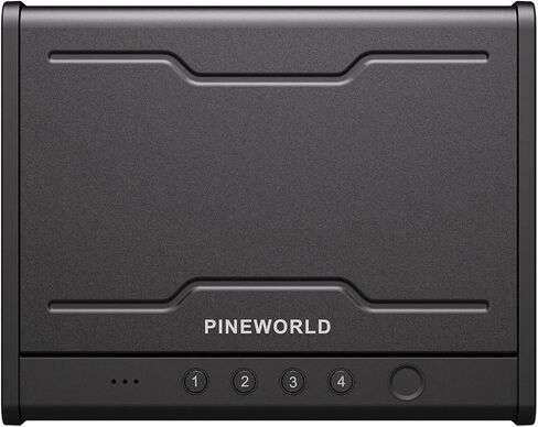 PINEWORLD Biometric Gun Safe for Handgun,3 Quick Access Pistol Safe With Fingerprint,Voice Navigation Gun Case with Interior Light&Type C Port&Mute Mode for Home,Nightstand,Car, Steel Cable Included in Kuwait