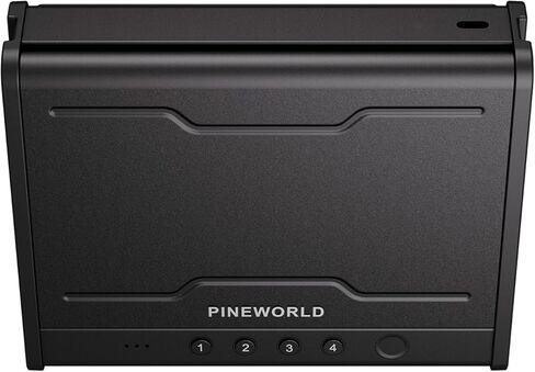 PINEWORLD Biometric Gun Safe for Handgun,3 Quick Access Pistol Safe With Fingerprint,Voice Navigation Gun Case with Interior Light&Type C Port&Mute Mode for Home,Nightstand,Car, Steel Cable Included in Kuwait