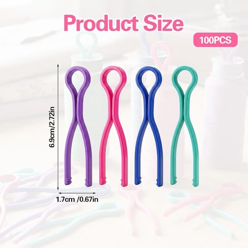 100 Pcs Sewing Bobbin Thread Holder, Keep Your Bobbin Threads Matched Up Plastic Bobbins Clips Sewing Machine Quilting Supplies Sewing Notions for Thread Spool Organizing Embroidery Quilting in Kuwait