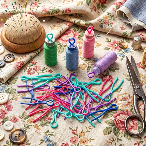 100 Pcs Sewing Bobbin Thread Holder, Keep Your Bobbin Threads Matched Up Plastic Bobbins Clips Sewing Machine Quilting Supplies Sewing Notions for Thread Spool Organizing Embroidery Quilting in Kuwait