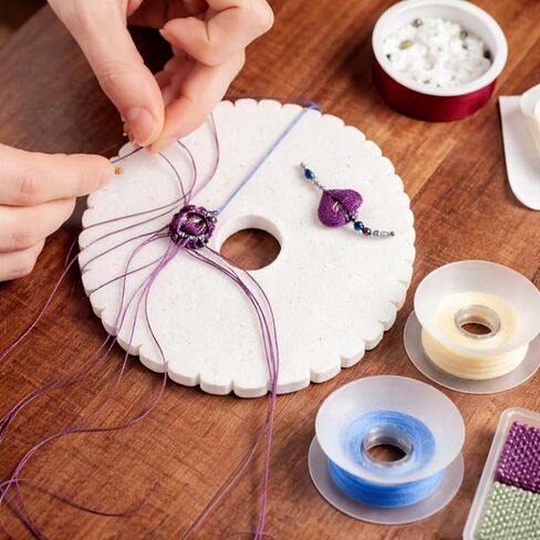 Zhehao 50 Pcs No-Tangle Thread Bobbins 2.43'' String Organizer Weave Winder Tool Yarn Bobbins for Knotting or Rope Arrangement, Home Organization, Handmade Gifts in Kuwait