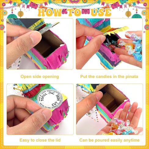 6 Sets Graduation Donkey Piñata Mini Donkey Piñata with Card Rope Fillable Piñata for Mexican Graduation Decorations End of Year Party Supplies Photo Props for Candy and Treats in Kuwait