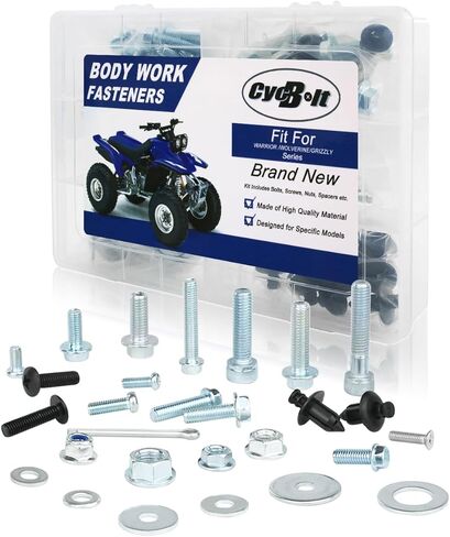 160 PCS ATV Body Bolts Kit Fit for Warrior/Wolverine 350, Grizzly 450 400 550 600 660 700 Grizzly 70 80 90 125 300 350 / Hunter Body Work Screw Bolt Fasteners Screws Set in Kuwait