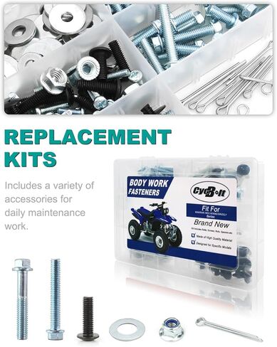 160 PCS ATV Body Bolts Kit Fit for Warrior/Wolverine 350, Grizzly 450 400 550 600 660 700 Grizzly 70 80 90 125 300 350 / Hunter Body Work Screw Bolt Fasteners Screws Set in Kuwait