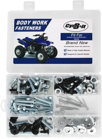160 PCS ATV Body Bolts Kit Fit for Warrior/Wolverine 350, Grizzly 450 400 550 600 660 700 Grizzly 70 80 90 125 300 350 / Hunter Body Work Screw Bolt Fasteners Screws Set in Kuwait