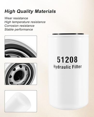 Spin-On Hydraulic Filter Fit for Wix 51208 Replace SBA340500410 BT8505 83939935 in Kuwait
