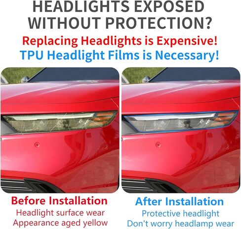 Car Headlight Protection Film for Honda Accord 2023 2024 2025 2026 11th gen Auto Accessories Lucency Vinyl Exterior Decoration Self Adhesive Sheet Sticker Cover Tint Tail Light in Kuwait