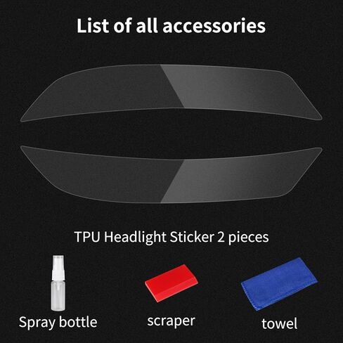 Car Headlight Protection Film for Honda Accord 2023 2024 2025 2026 11th gen Auto Accessories Lucency Vinyl Exterior Decoration Self Adhesive Sheet Sticker Cover Tint Tail Light in Kuwait