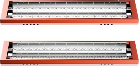 2 Pack Baking Infrared Paint Curing Lamp,110V 2000W Infrared Heat Lamp,Angle Adjustable for Automotive Spray Booths Far Infrared Radiation Heating, Hardwired, No Plug in Kuwait