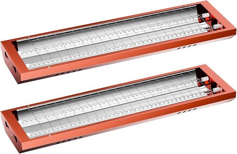 2 Pack Baking Infrared Paint Curing Lamp,110V 2000W Infrared Heat Lamp,Angle Adjustable for Automotive Spray Booths Far Infrared Radiation Heating, Hardwired, No Plug in Kuwait
