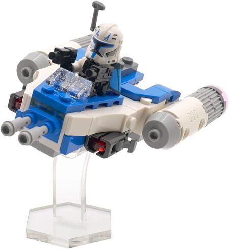 حامل عرض متوافق مع LEGO Star Wars 75391 Captain Rex Y-Wing Microfighter - حامل طيران أكريليك بزاوية - المجموعة غير متضمنة in Kuwait