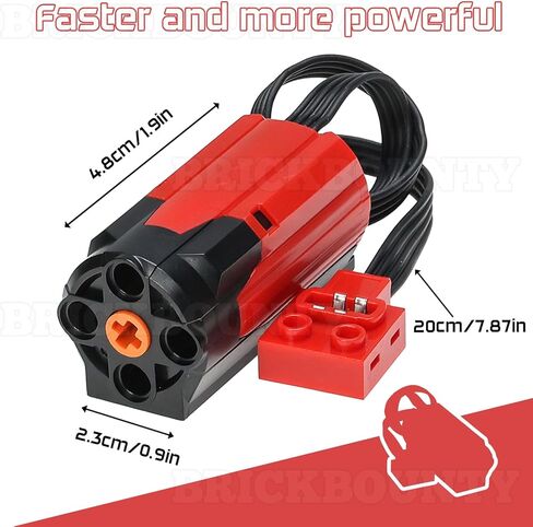 46 Pcs Pullback Motor Set Compatible with Bricks 47715c01, Technical Parts for STEM Assembled Building Block, Power Functions for MOC Bricks in Kuwait