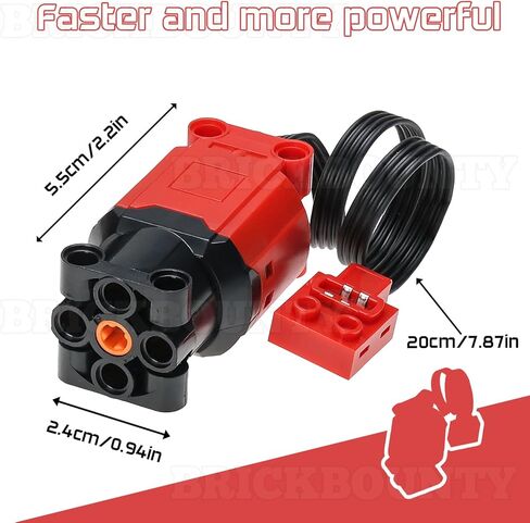 46 Pcs Pullback Motor Set Compatible with Bricks 47715c01, Technical Parts for STEM Assembled Building Block, Power Functions for MOC Bricks in Kuwait