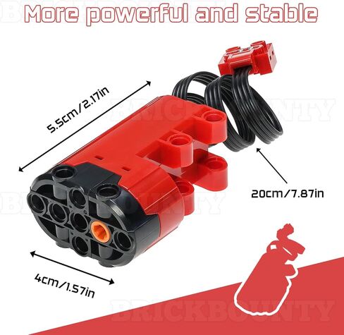 46 Pcs Pullback Motor Set Compatible with Bricks 47715c01, Technical Parts for STEM Assembled Building Block, Power Functions for MOC Bricks in Kuwait