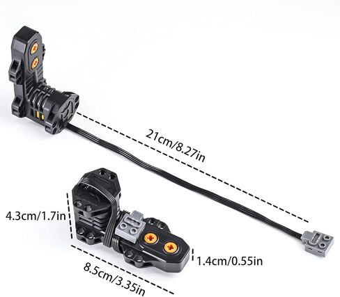 46 Pcs Pullback Motor Set Compatible with Bricks 47715c01, Technical Parts for STEM Assembled Building Block, Power Functions for MOC Bricks in Kuwait