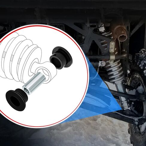 مجموعة جلبة الصدمات الخلفية والأكمام من RYANSTAR RACING متوافقة مع Polaris Ranger 400 425 500 570 700 800 900 1000 Diesel EV ETX TM - مجموعة استبدال التعليق للخدمة الشاقة in Kuwait