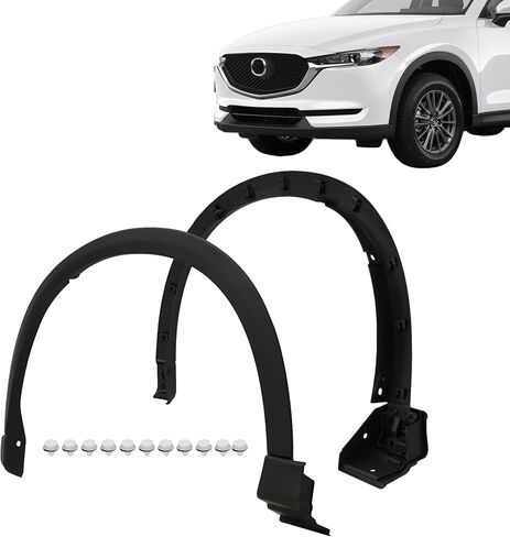 قالب زخرفة الحاجز الأمامي لمازدا CX-5 2017-2021، الجانب الأيسر والأيمن، مشاعل الحاجز، OEM # KB7W51W20E8N، KB7W51W30E8N (عبوة من 2) in Kuwait