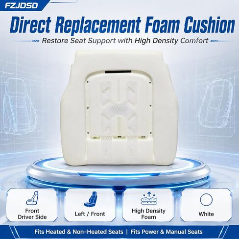 FZJDSD Driver Side Bottom Replacement Seat Foam Cushion Compatible with Ford F250 F350 F450 F550 Lariat 2011 2012 2013 2014 2015 2016 in Kuwait