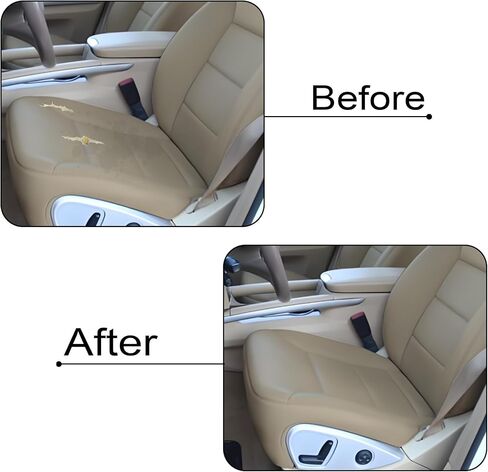 GXARTS Driver Side Bottom Replacement Leather Seat Cover Tan Compatible with Mercedes-Benz ML320 ML350 ML450 ML500 ML550 2009 2010 2011 2012 2013 in Kuwait