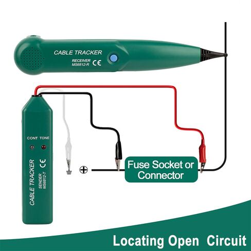 Tone Generator and Probe kit, Automotive Electrical Wire Tracer, Dead Circuit Tracer, 0-24V Continuity Tester Open Finder for Diyer, Beginners, RJ45 Network RJ11 Telephone Line Tester in Kuwait