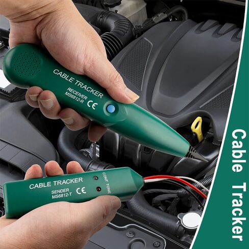 Tone Generator and Probe kit, Automotive Electrical Wire Tracer, Dead Circuit Tracer, 0-24V Continuity Tester Open Finder for Diyer, Beginners, RJ45 Network RJ11 Telephone Line Tester in Kuwait