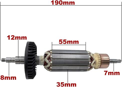 AC220V-240V Armature Rotor Anchor Replacement for Angle Grinder 9565CV 9565CVR 9565PC 9565PCV 9564CV 9564PCV Series in Kuwait