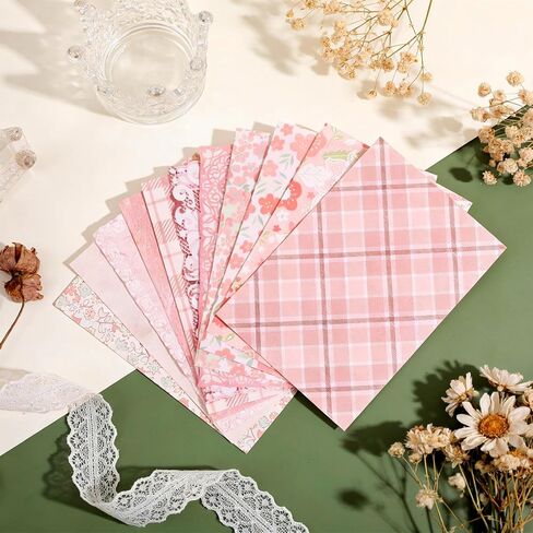 Zelphvt 100 Pcs Floral Scrapbook Paper Vintage Journal Stickers Flower Stickers Aesthetic Assorted Set Scrapbooking Supplies for Journaling Retro Crafts Planner Collage Card Album in Kuwait
