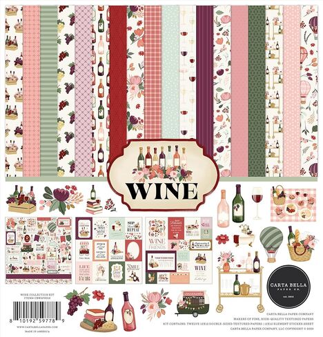 Carta Bella Wine Collection Scrapbooking Kit in Kuwait