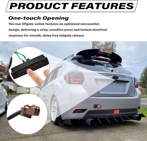 Hatch Button Trunk Latch Replacement OEM#63270-FJ000,Trunk Release Switch Compatible with Subaru Crosstrek Impreza,Trunks Lid Release Opener Switch Button Tailgate Switches Buttons in Kuwait