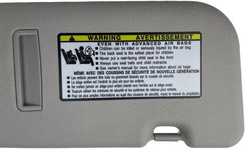 Front Left Driver Side Car Sun Visor Assembly fit for Hyundai Veloster 2012 2013 2014 2015 2016 12 13 14 15 16 Sun Protection Shade & Makeup Mirror Gray OE# 85210-2V330-TX 852102V330TX in Kuwait