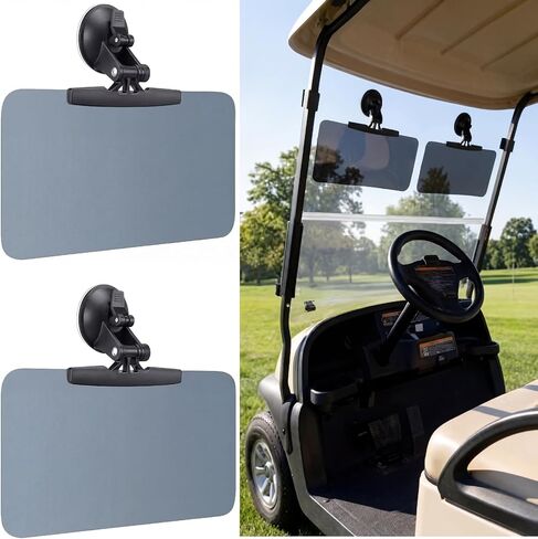 BBTO 2 Pcs Golf Cart Sun Visor Suction Cup Golf Cart Sun Visors Compatible with Roof Crossbars, UV Protection Shade in Kuwait