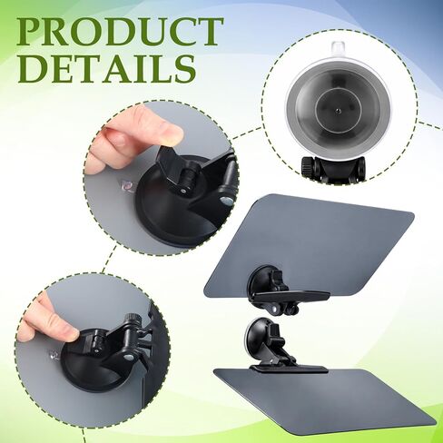 BBTO 2 Pcs Golf Cart Sun Visor Suction Cup Golf Cart Sun Visors Compatible with Roof Crossbars, UV Protection Shade in Kuwait
