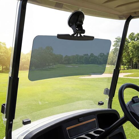 BBTO 2 Pcs Golf Cart Sun Visor Suction Cup Golf Cart Sun Visors Compatible with Roof Crossbars, UV Protection Shade in Kuwait