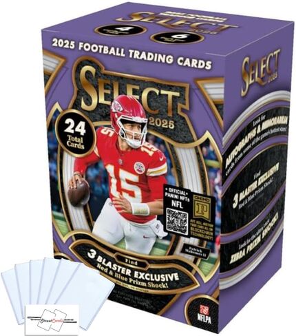 2025 Select Football Blaster Box مع 24 بطاقة تداول + 6 أدوات تحميل علوية ومغناطيس StreetCards! in Kuwait
