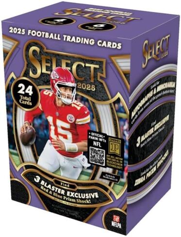 2025 Select Football Blaster Box مع 24 بطاقة تداول + 6 أدوات تحميل علوية ومغناطيس StreetCards! in Kuwait