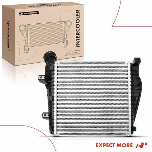 A-Premium Turbocharger Intercooler Compatible with Audi Q7 2008-2015 3.0L & Volkswagen Touareg 2009-2010/2013-2016 3.0L & Porsche Cayenne 2011-2017 3.0L, SUV, Charge Air Cooler in Kuwait