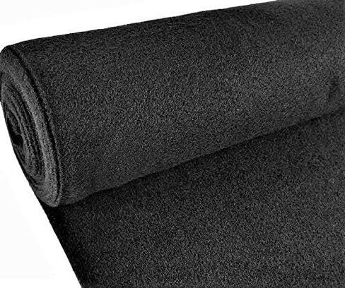 Black Color Upholstery Durable Un-Backed Automotive Carpet 48" Wide by 3Yard (9 Feet) in Kuwait