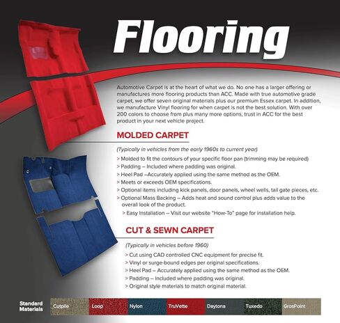 Molded Vinyl Passenger Area Carpet Flooring - fits 1992-1996 Ford E-350 Econoline - fits Gas or Diesel (Black) in Kuwait