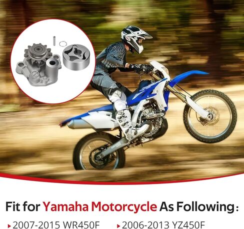 JAVIK مجموعة مضخة الزيت والدوار الخارجي لـ Yamaha WR450F 2007-2015 YZ450F 2006-2013 O.E.M #2S2-13300-10-00 2S2-13300-00-00 5TA-13320-00-00 in Kuwait