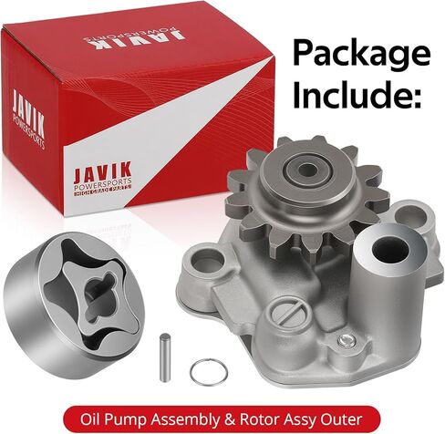 JAVIK مجموعة مضخة الزيت والدوار الخارجي لـ Yamaha WR450F 2007-2015 YZ450F 2006-2013 O.E.M #2S2-13300-10-00 2S2-13300-00-00 5TA-13320-00-00 in Kuwait