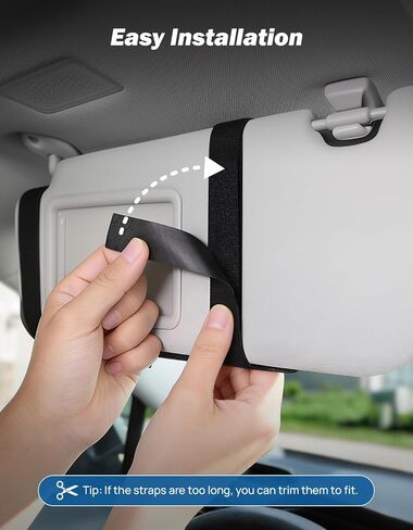 JOYTUTUS Car Sun Visor Extender, Adjustable Sun Visor Extension for Cars, Protects from Anti-Glare, UV Rays Sun Blocker Car Sun Visor Attachment in Kuwait