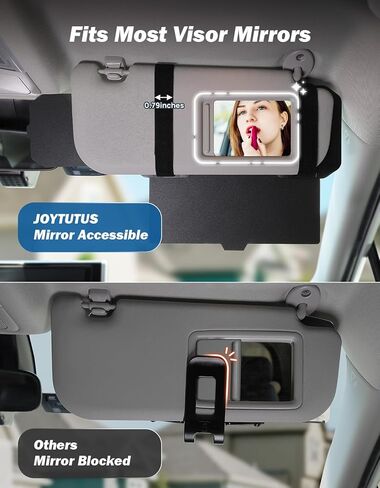 JOYTUTUS Car Sun Visor Extender, Adjustable Sun Visor Extension for Cars, Protects from Anti-Glare, UV Rays Sun Blocker Car Sun Visor Attachment in Kuwait