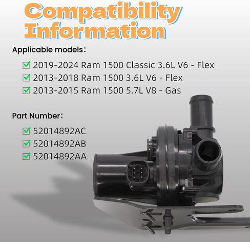 3 طريقة صمام التحكم في سخان المحرك صمام تجاوز المبرد ل 2013-2024 Ram 1500 فليكس/الغاز OE 52014892AC in Kuwait